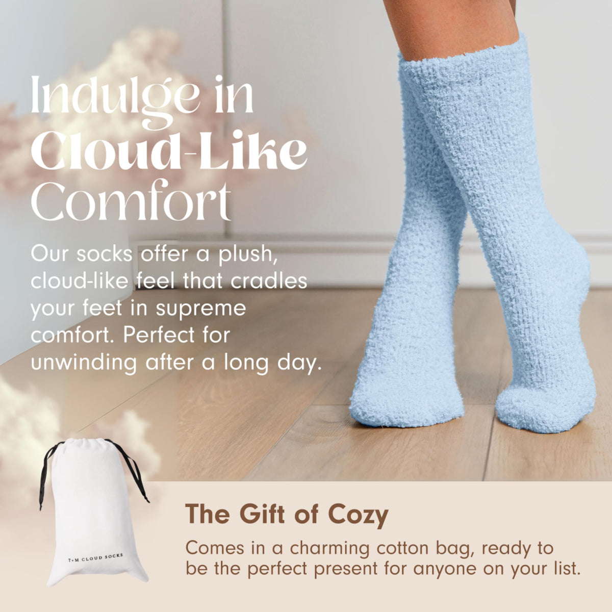 Unboxme Women’s Cozy Cloud Fuzzy Socks