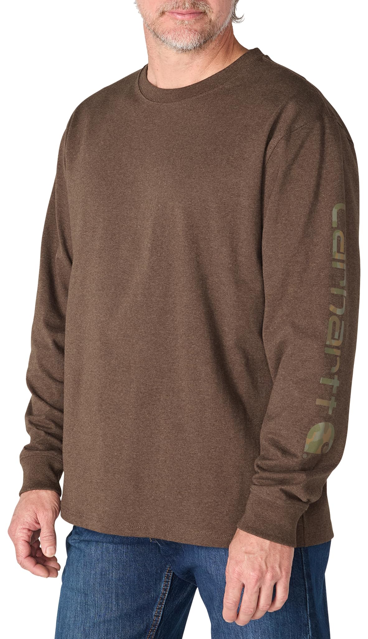 Carhartt Men’s Dearborn Loose Fit Long Sleeve Logo Tee