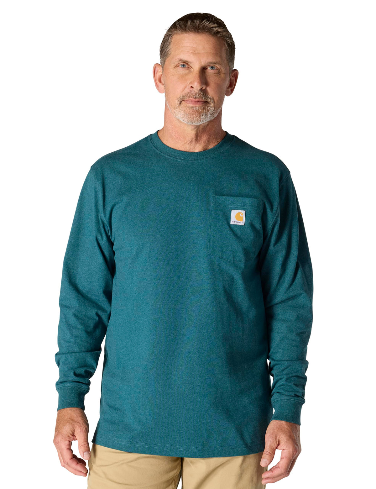 Carhartt Men’s Dearborn Loose Fit Long Sleeve Pocket Tee