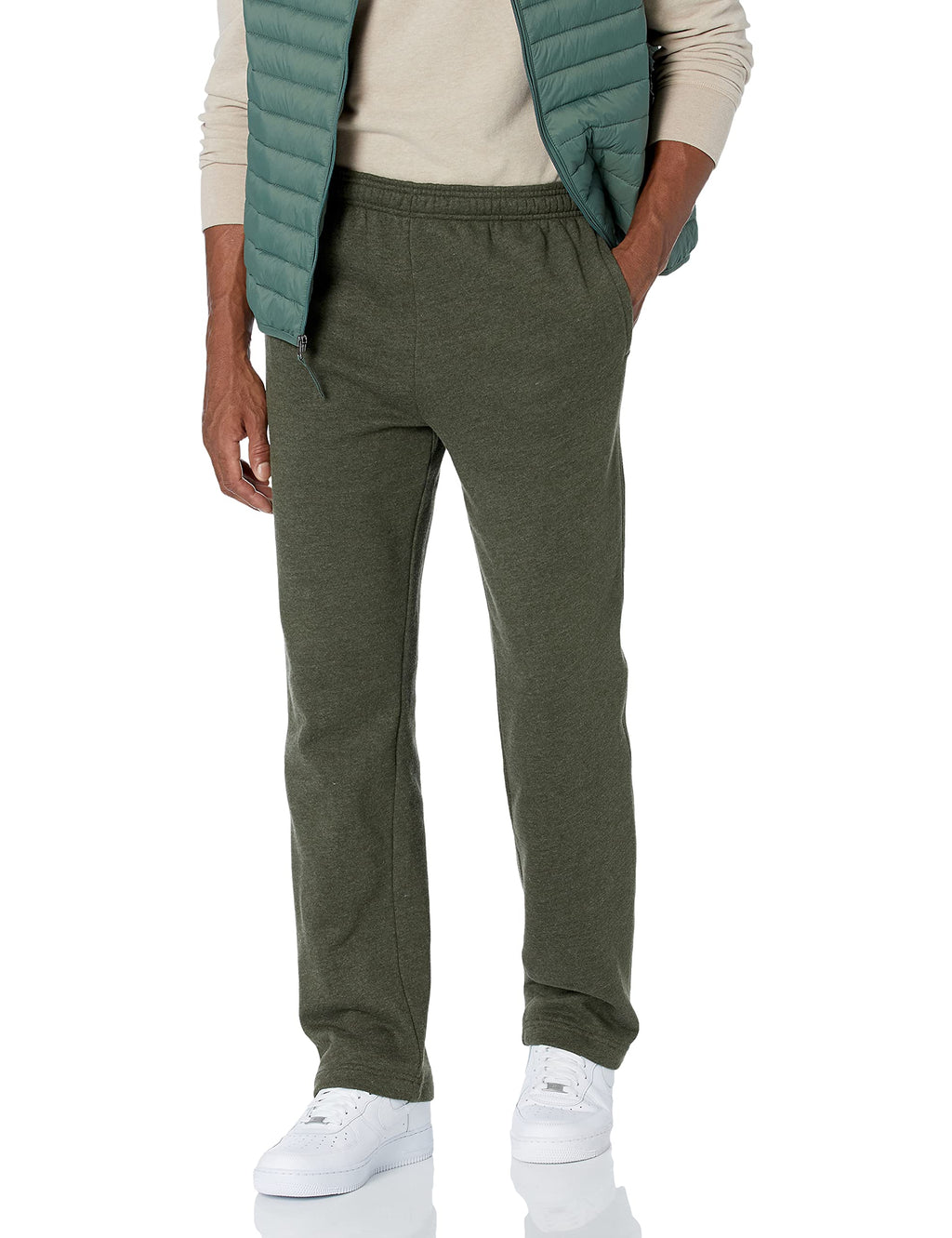 Amazon Essentials Men’s Open-Bottom Fleece Sweatpants