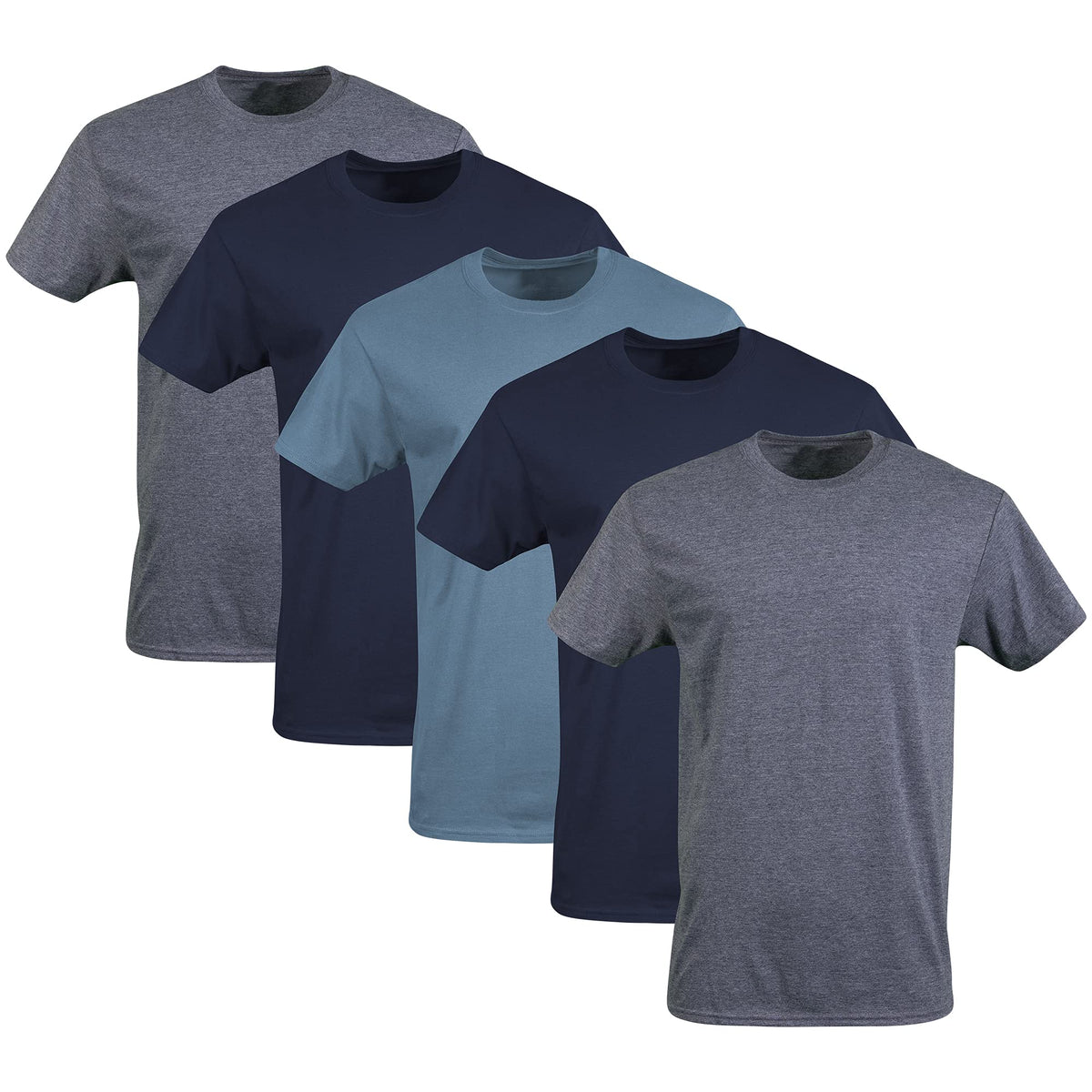 Gildan Men’s Cotton Crewneck T-Shirts, Multipack