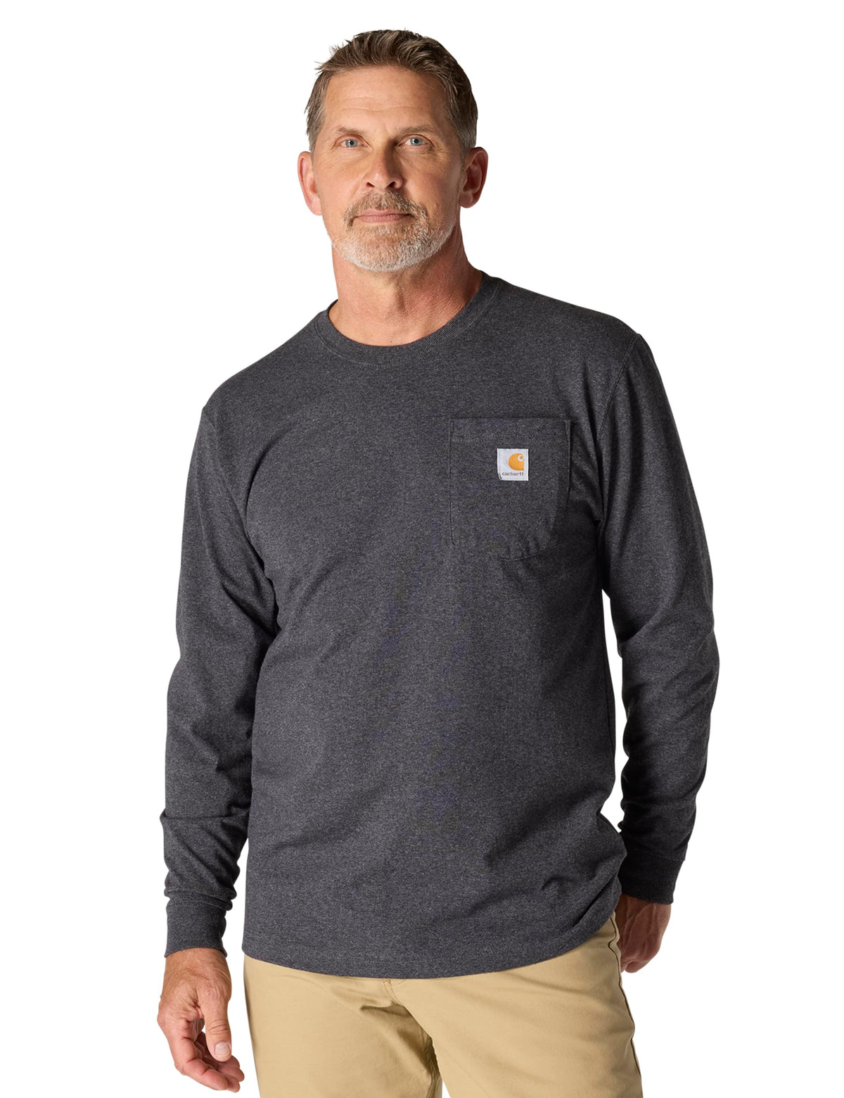 Carhartt Men’s Dearborn Loose Fit Long Sleeve Pocket Tee