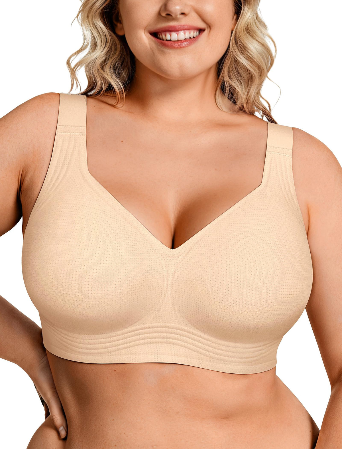 OEAK Women’s Full-Coverage Wireless Convertible Jelly Bra