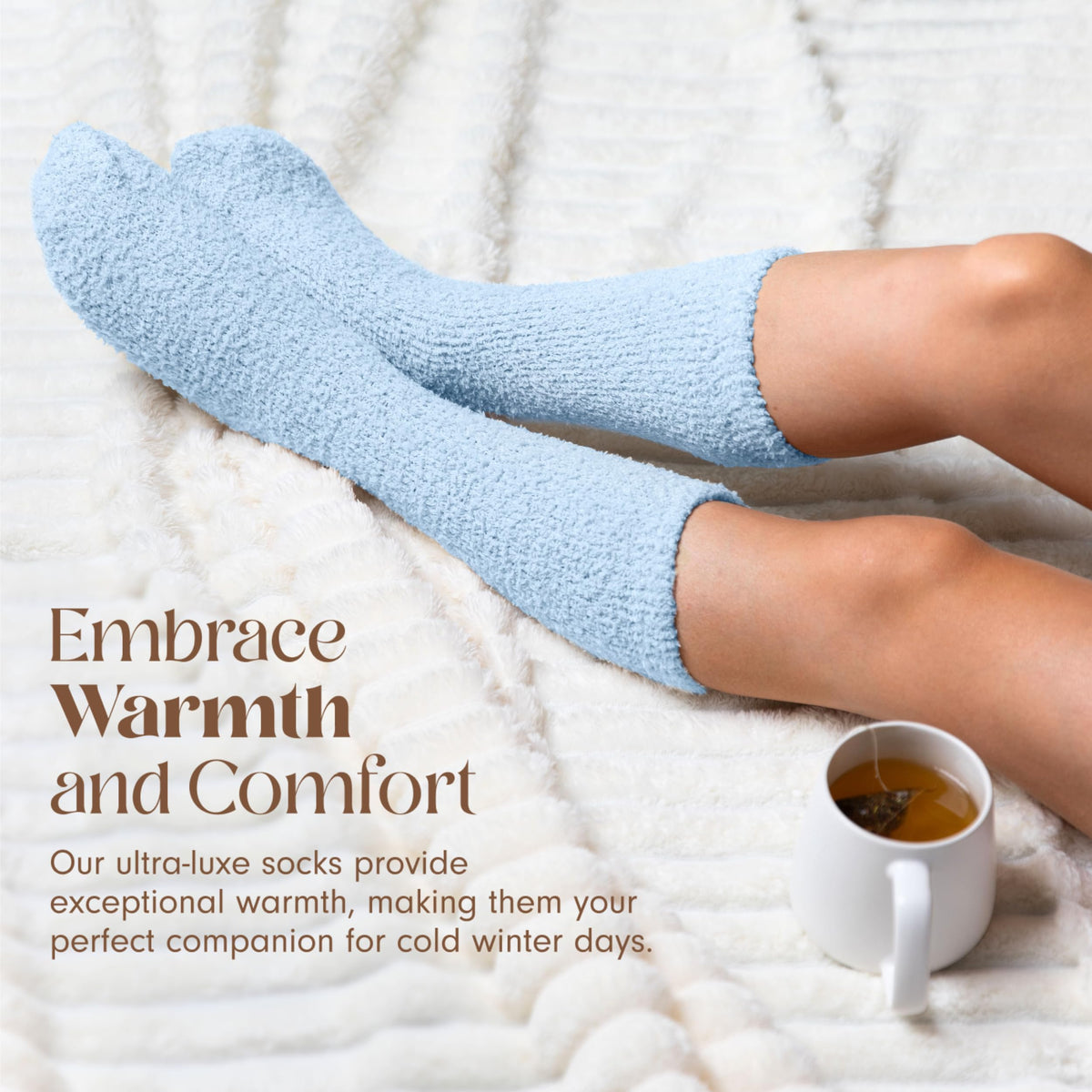 Unboxme Women’s Cozy Cloud Fuzzy Socks