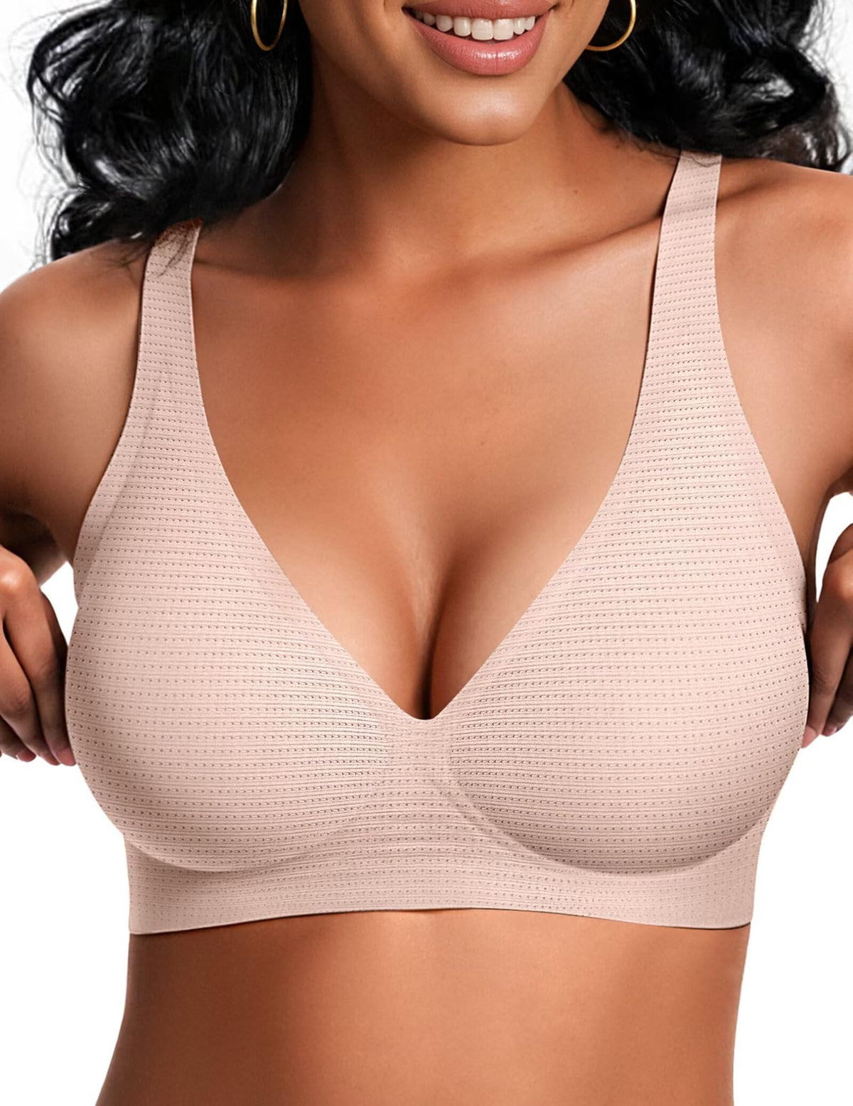 Vertvie Women’s Wireless Plunge Jelly Bra