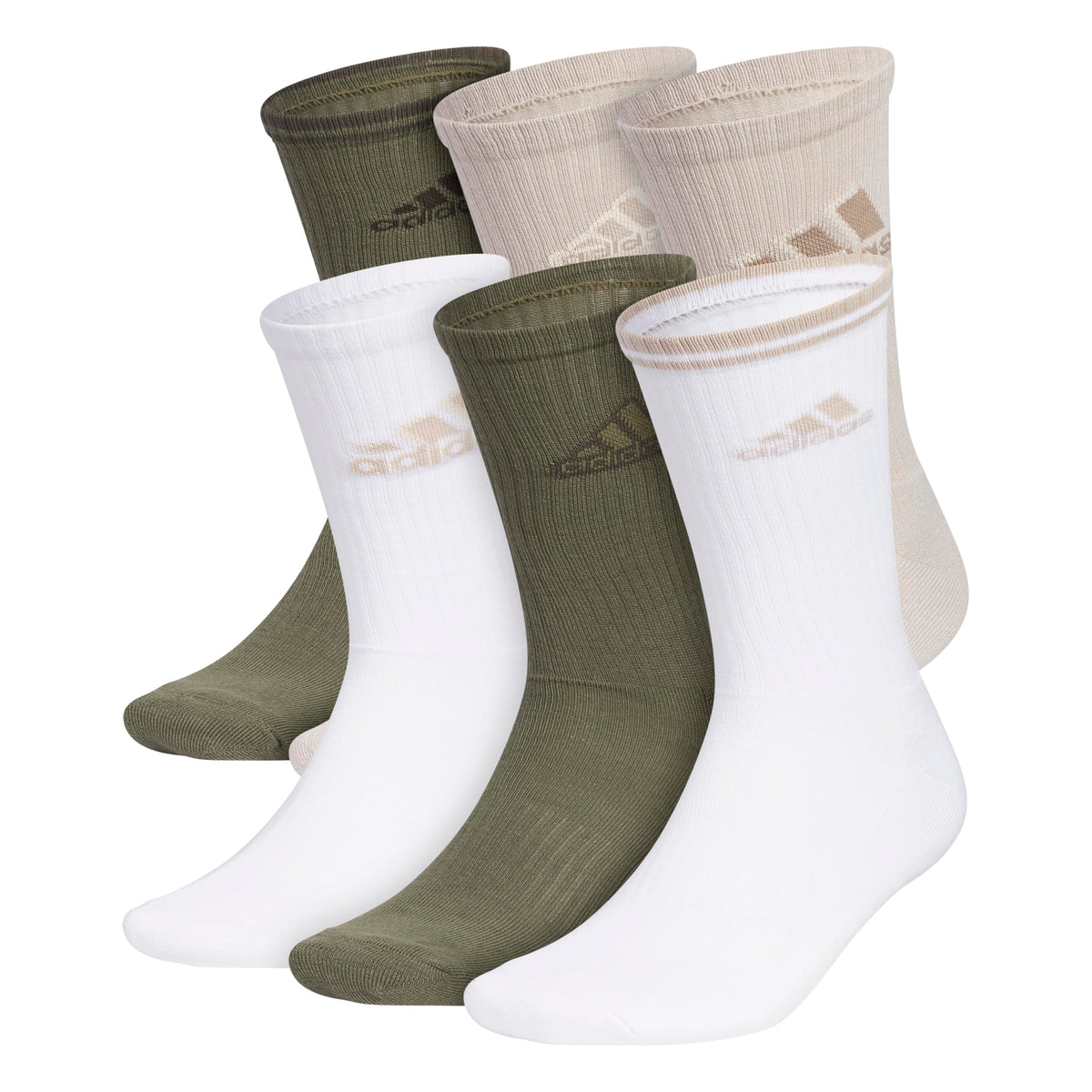 adidas Men’s Athletic Crew Socks, 6 Pairs