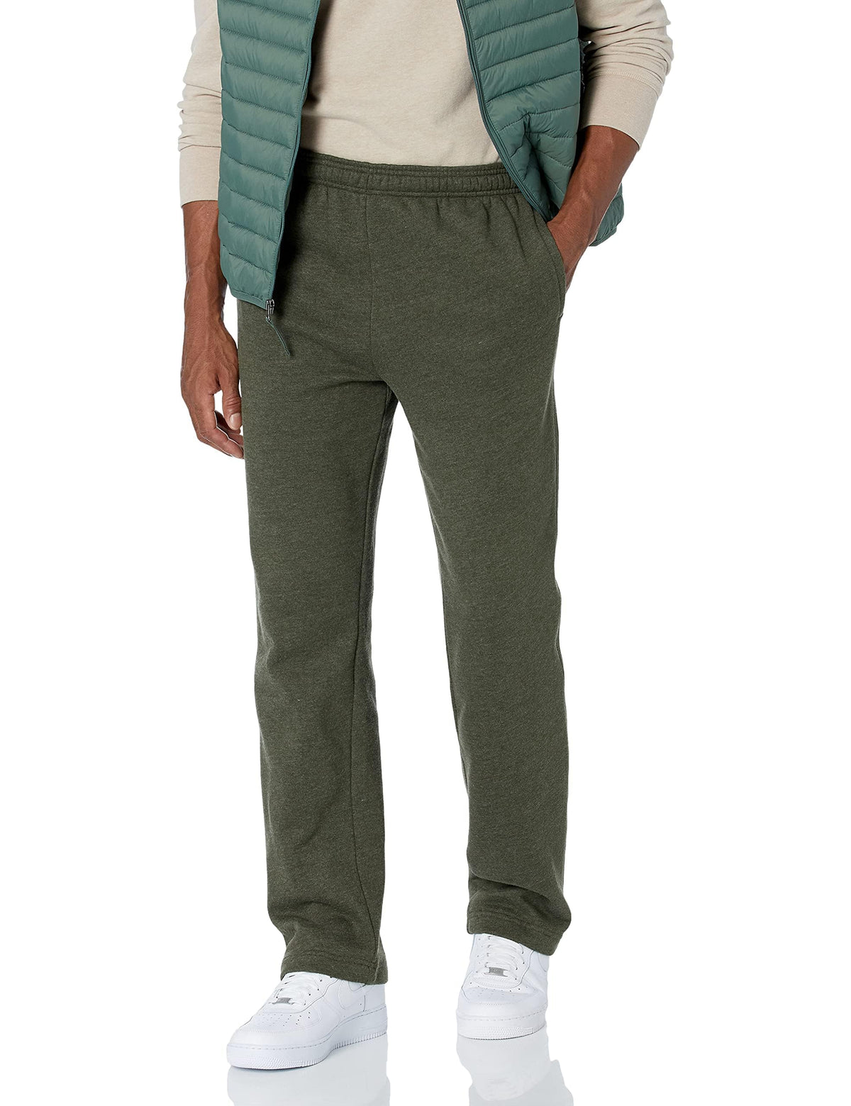 Amazon Essentials Men’s Open-Bottom Fleece Sweatpants