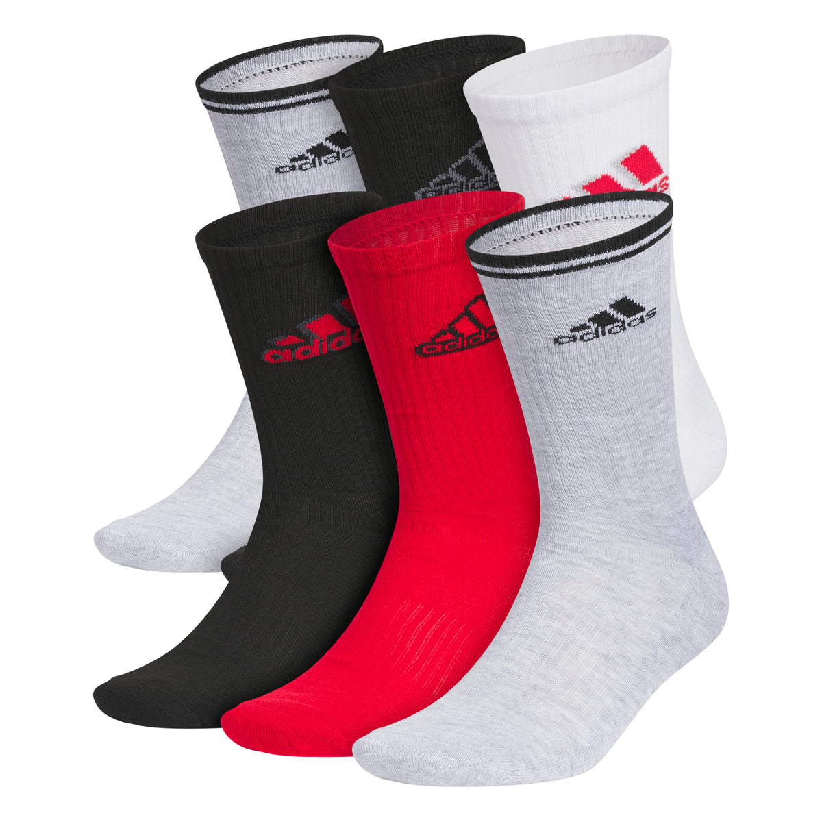 adidas Men’s Athletic Crew Socks, 6 Pairs