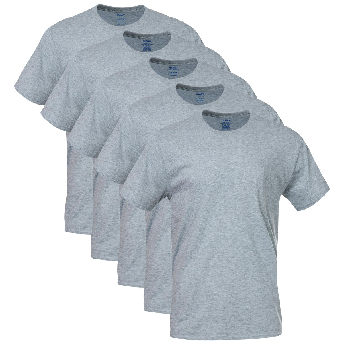 Gildan Men’s Cotton Crewneck T-Shirts, Multipack