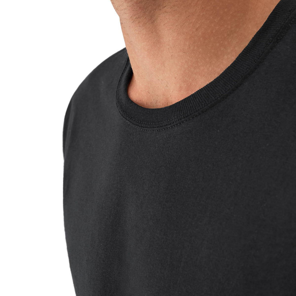 Hanes Men’s Stay-Tucked Cotton Crewneck Undershirts, Multipack