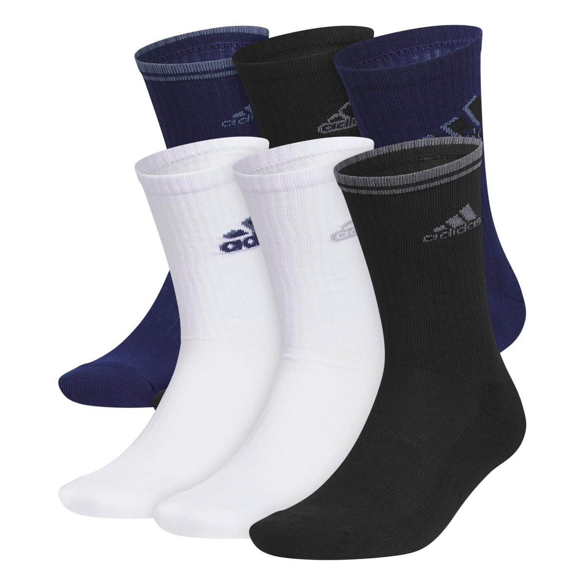 adidas Men’s Athletic Crew Socks, 6 Pairs