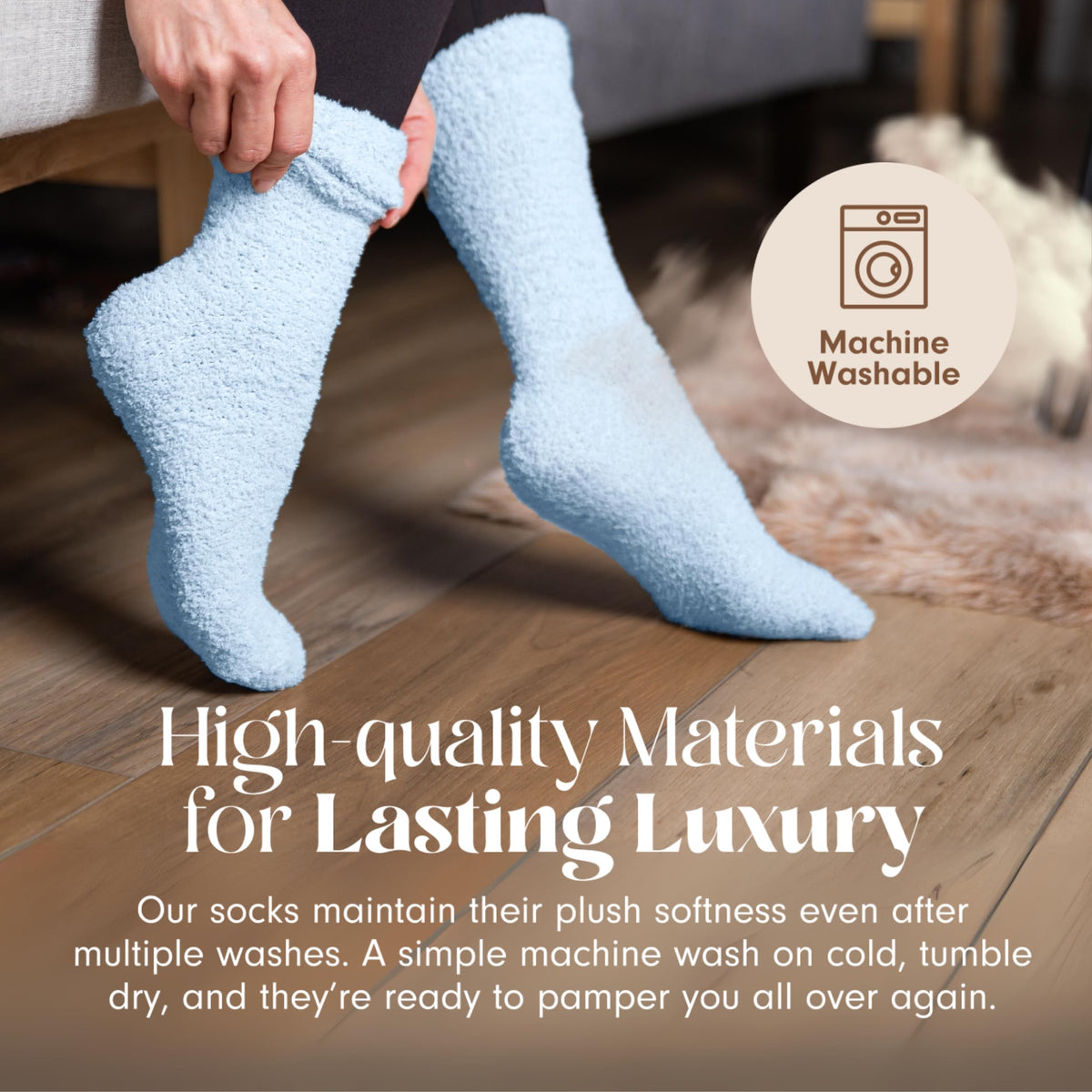 Unboxme Women’s Cozy Cloud Fuzzy Socks