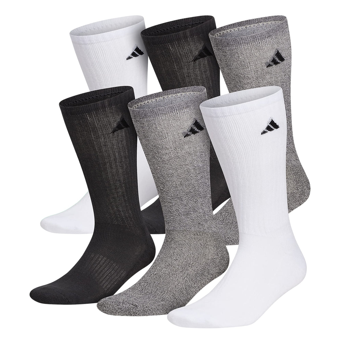 adidas Men’s Athletic Crew Socks, 6 Pairs
