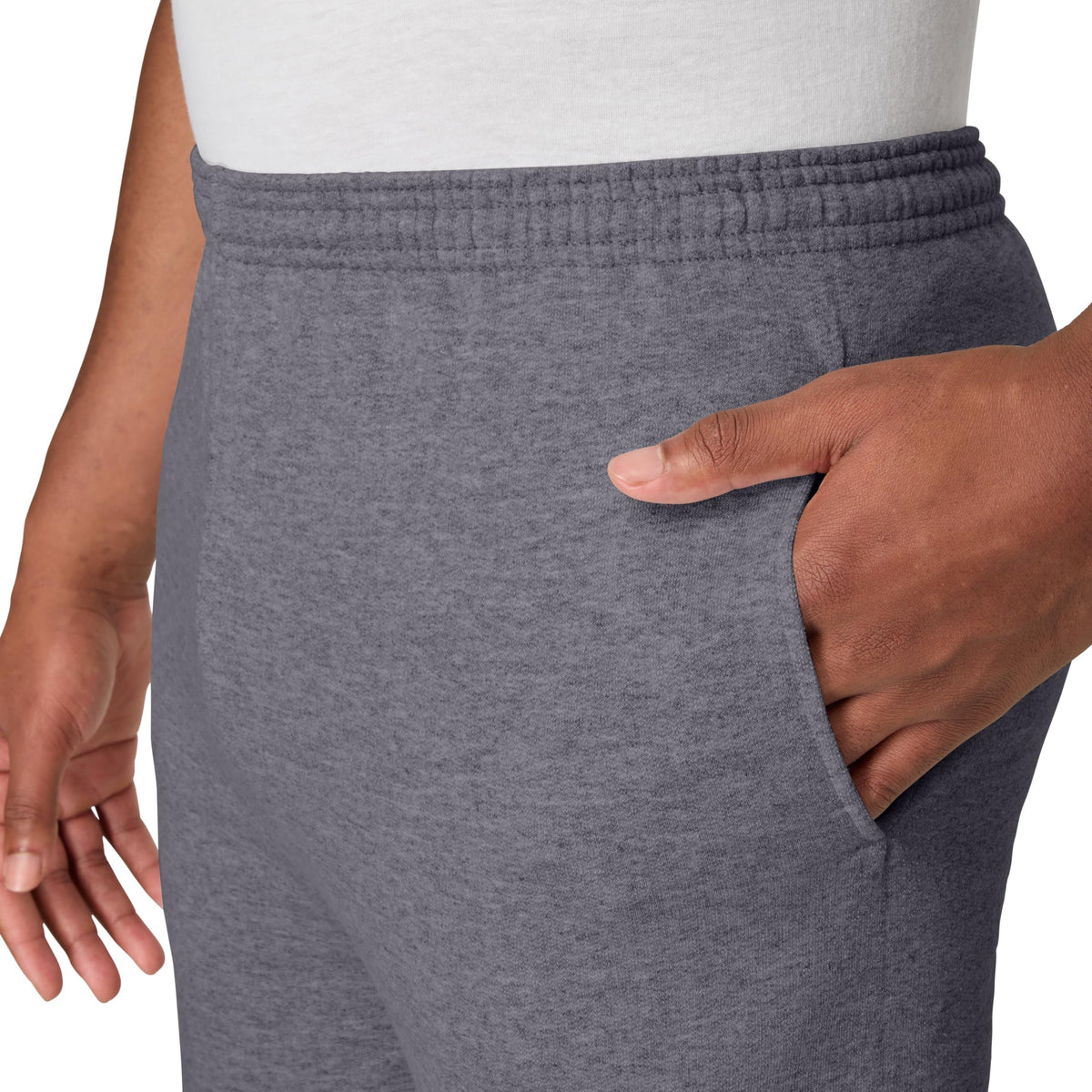 Hanes Men’s EcoSmart Open-Hem Fleece Sweatpants